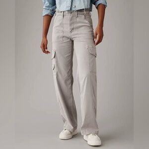 American Eagle Outfitters Women's Gray Cargo Pants